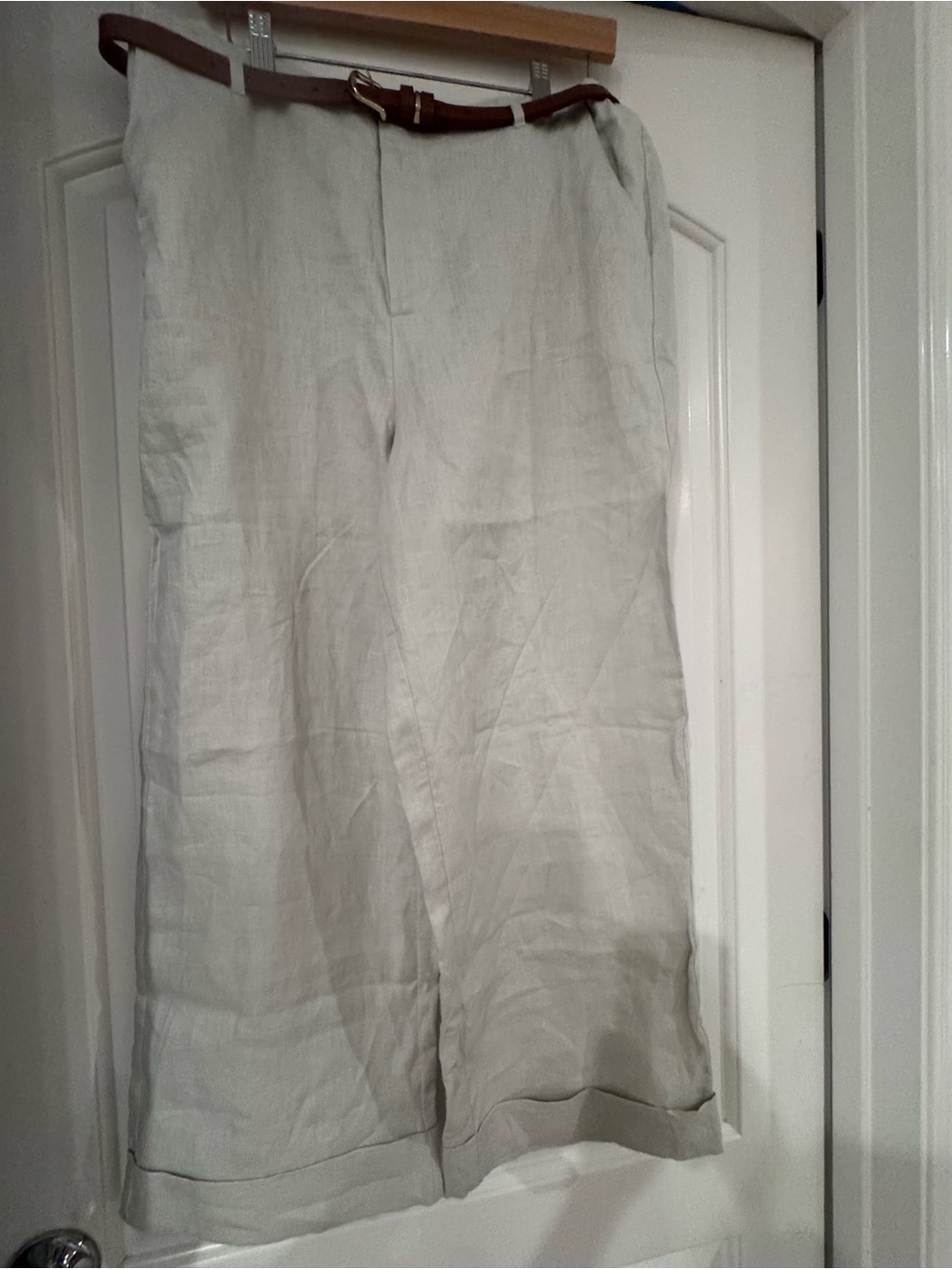 Saks Fifth Avenue Men's Light Beige Linen Chinos